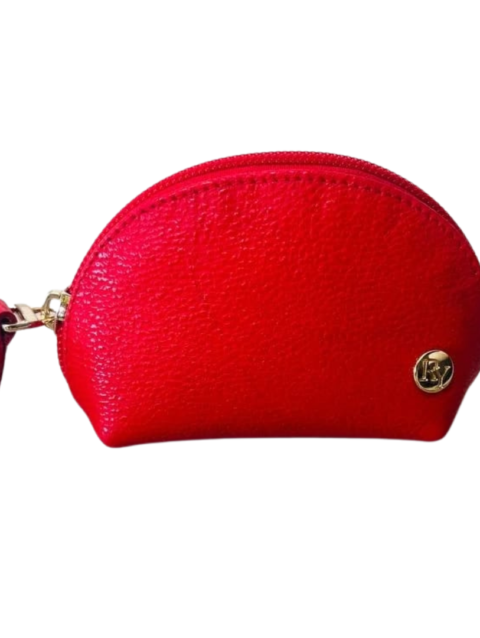 Kleine Münzbörse, die leicht zu tragen ist und in kleine Taschen passt. Dunkelblaue Farbe.