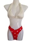 Bikini Rot mit Beige