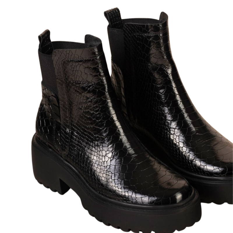 Stiefeletten Schwarze-Chelsea.