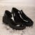 Mocasin Lackleder Schwarz.